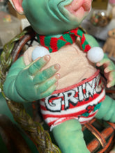 Load image into Gallery viewer, AVAILABLE Reborn fantasy vinyl baby Ozzy by Nadine Dolotova (Grinch / Werewolf / Elf inspired)
