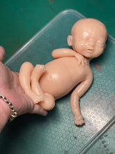 Load image into Gallery viewer, Custom Blank (unpainted) full body silicone mini kit Sallie (baby girl ) in soft blend
