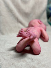 Load image into Gallery viewer, CUSTOM Prototype full body Silicone premature baby doll Amelia (baby girl ) in soft blend with armatures
