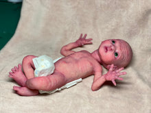 Load image into Gallery viewer, CUSTOM Prototype full body Silicone premature baby doll Amelia (baby girl ) in soft blend with armatures
