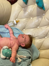 Load image into Gallery viewer, AVAILABLE Full body silicone baby boy Ryan in soft blend
