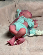 Load image into Gallery viewer, CUSTOM Prototype full body Silicone premature baby doll Amelia (baby girl ) in soft blend with armatures
