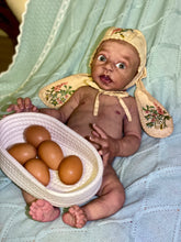 Load image into Gallery viewer, AVAILABLE Full body silicone baby boy Blu’ with armatures WITH HAIR
