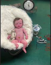 Load image into Gallery viewer, CUSTOM full body silicone mini kit Kenzo 8”  in super soft blend with 3D skin effect ROOTED
