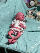 Load image into Gallery viewer, CUSTOM Prototype full body Silicone premature baby doll Amelia (baby girl ) in soft blend with armatures
