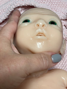 Custom Blank (unpainted) full body silicone premature baby girl kit Amelia (baby girl ) in soft blend