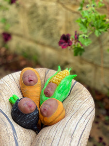AVAILABLE set of four baby vegetables full body silicone kits set of four (price for 4 items)