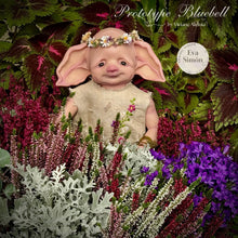 Load image into Gallery viewer, BLANK vinyl kit Bluebell by Viviane Aleluia (includes: vinyl head, full limbs, non gender belly plate, fabric body &amp; SHIPPING)
