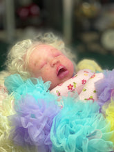 Load image into Gallery viewer, AVAILABLE PROTOTYPE silicone cuddle baby doll Romy soft blend platinum cure silicone WITH HAIR
