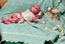 Load image into Gallery viewer, CUSTOM Prototype full body Silicone premature baby doll Amelia (baby girl ) in soft blend with armatures
