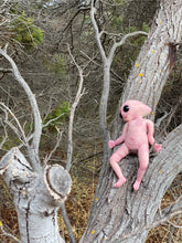Load image into Gallery viewer, CUSTOM Full body silicone mini baby girl Alien  in super soft blend 9.4”

