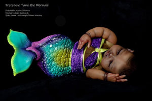Reborn fantasy vinyl kit Tarni the mermaid by Nadine Dolotova