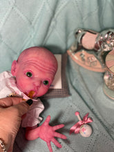 Load image into Gallery viewer, CUSTOM Prototype full body Silicone premature baby doll Amelia (baby girl ) in soft blend with armatures
