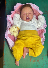 Load image into Gallery viewer, AVAILABLE silicone baby doll Romy soft blend platinum cure silicone WITH HAIR (Copy)
