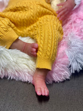 Load image into Gallery viewer, AVAILABLE silicone baby doll Romy soft blend platinum cure silicone WITH HAIR (Copy)
