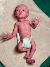 Load image into Gallery viewer, CUSTOM Prototype full body Silicone premature baby doll Amelia (baby girl ) in soft blend with armatures
