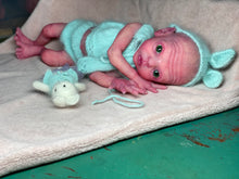 Load image into Gallery viewer, CUSTOM Prototype full body Silicone premature baby doll Amelia (baby girl ) in soft blend with armatures
