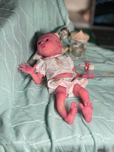 Load image into Gallery viewer, CUSTOM Prototype full body Silicone premature baby doll Amelia (baby girl ) in soft blend with armatures
