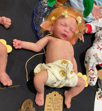 Load image into Gallery viewer, AVAILABLE full body silicone baby fairy LILA in soft blend WITH HAIR
