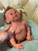 Load image into Gallery viewer, AVAILABLE Full body silicone baby boy Ryan in soft blend

