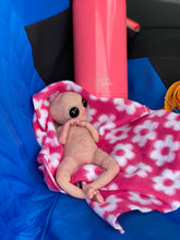 Load image into Gallery viewer, CUSTOM Full body silicone mini baby girl Alien  in super soft blend 9.4”
