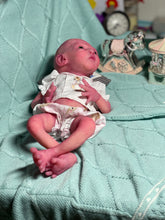 Load image into Gallery viewer, CUSTOM Prototype full body Silicone premature baby doll Amelia (baby girl ) in soft blend with armatures
