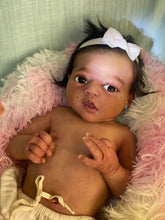 Load image into Gallery viewer, CUSTOM Full body silicone baby girl Zinzi with armatures &amp; HAIR
