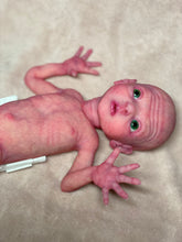 Load image into Gallery viewer, CUSTOM Prototype full body Silicone premature baby doll Amelia (baby girl ) in soft blend with armatures
