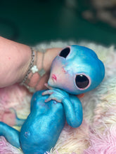 Load image into Gallery viewer, CUSTOM BLUE Full body silicone fantasy alien baby (girl/ boy/ non gender)

