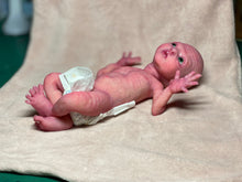 Load image into Gallery viewer, CUSTOM Prototype full body Silicone premature baby doll Amelia (baby girl ) in soft blend with armatures
