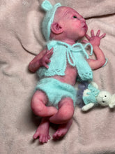 Load image into Gallery viewer, CUSTOM Prototype full body Silicone premature baby doll Amelia (baby girl ) in soft blend with armatures
