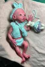 Load image into Gallery viewer, CUSTOM Prototype full body Silicone premature baby doll Amelia (baby girl ) in soft blend with armatures
