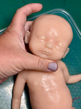 Load image into Gallery viewer, Custom Blank (unpainted) full body silicone mini kit Sallie (baby girl ) in soft blend
