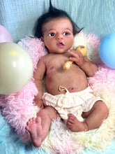 Load image into Gallery viewer, CUSTOM Full body silicone baby girl Zinzi with armatures &amp; HAIR
