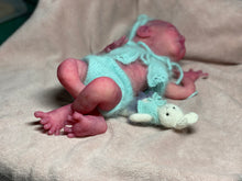 Load image into Gallery viewer, CUSTOM Prototype full body Silicone premature baby doll Amelia (baby girl ) in soft blend with armatures
