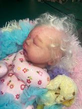 Load image into Gallery viewer, AVAILABLE PROTOTYPE silicone cuddle baby doll Romy soft blend platinum cure silicone WITH HAIR
