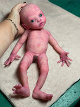 Load image into Gallery viewer, CUSTOM Prototype full body Silicone premature baby doll Amelia (baby girl ) in soft blend with armatures
