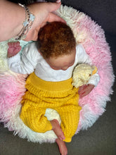 Load image into Gallery viewer, AVAILABLE silicone baby doll Romy soft blend platinum cure silicone WITH HAIR (Copy)
