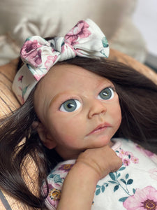 NOT AVAILABLE (price includes hair) full body silicone baby girl Charlotte