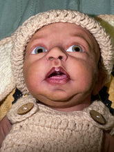 Load image into Gallery viewer, AVAILABLE Full body silicone baby boy Blu’ with armatures WITH HAIR
