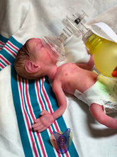 Load image into Gallery viewer, AVAILABLE Full body silicone baby girl crier 12&quot; ROOTED
