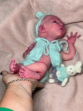 Load image into Gallery viewer, CUSTOM Prototype full body Silicone premature baby doll Amelia (baby girl ) in soft blend with armatures
