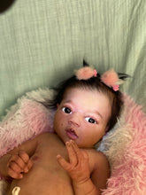 Load image into Gallery viewer, CUSTOM Full body silicone baby girl Zinzi with armatures &amp; HAIR
