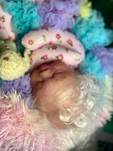 Load image into Gallery viewer, AVAILABLE PROTOTYPE silicone cuddle baby doll Romy soft blend platinum cure silicone WITH HAIR
