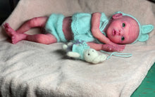 Load image into Gallery viewer, CUSTOM Prototype full body Silicone premature baby doll Amelia (baby girl ) in soft blend with armatures
