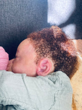 Load image into Gallery viewer, AVAILABLE PROTOTYPE silicone cuddle baby doll Romy soft blend platinum cure silicone WITH HAIR
