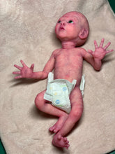 Load image into Gallery viewer, CUSTOM Prototype full body Silicone premature baby doll Amelia (baby girl ) in soft blend with armatures
