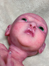 Load image into Gallery viewer, CUSTOM Prototype full body Silicone premature baby doll Amelia (baby girl ) in soft blend with armatures
