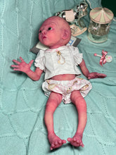 Load image into Gallery viewer, CUSTOM Prototype full body Silicone premature baby doll Amelia (baby girl ) in soft blend with armatures
