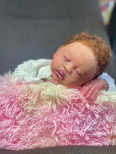Load image into Gallery viewer, AVAILABLE silicone baby doll Romy soft blend platinum cure silicone WITH HAIR (Copy)
